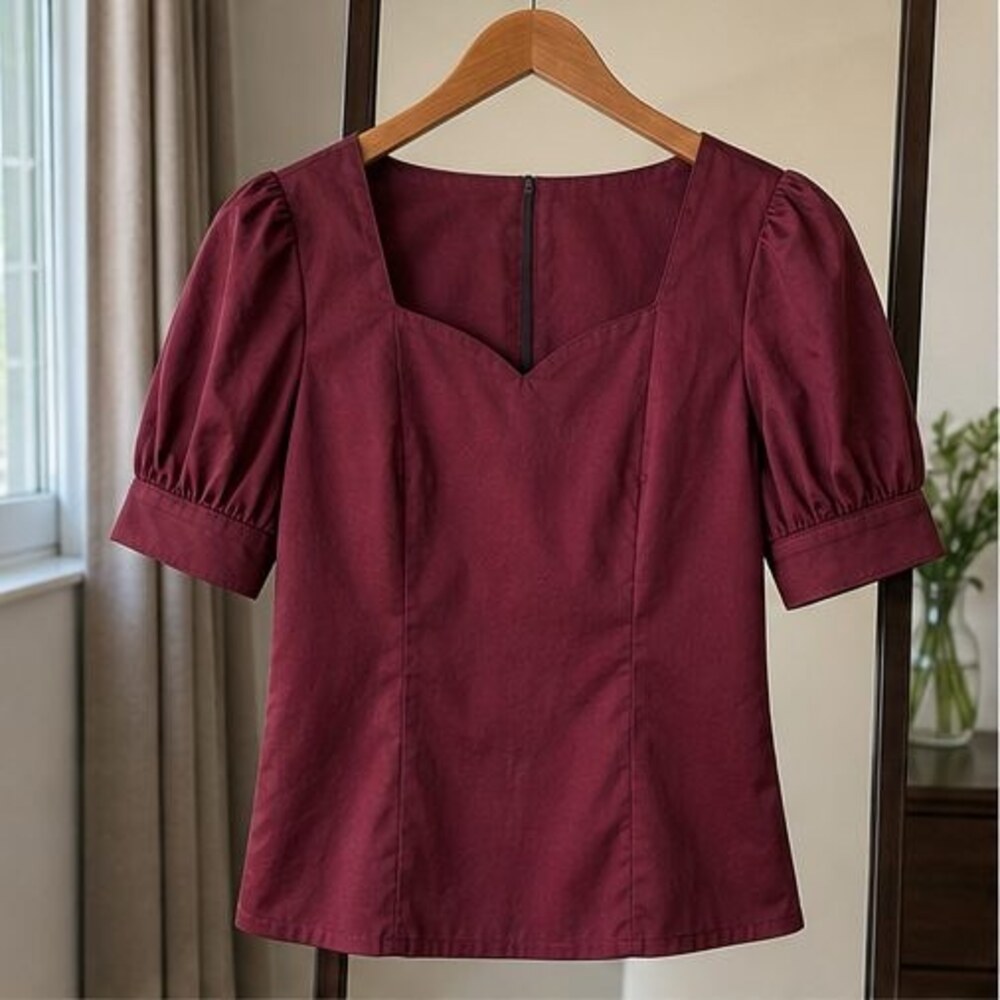 Lilac Pleated Blouse
